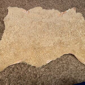 genuine sheepskin 36"x 28" rug